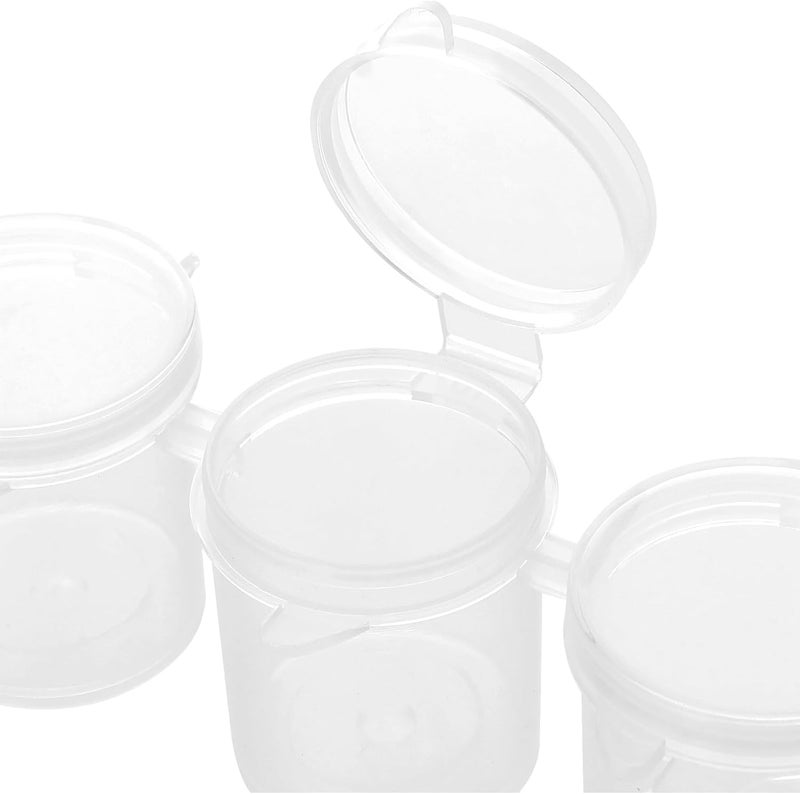 KOHAND 30 Strips 180 Pots Empty Paint Strips, 15ml Mini Paint Container with Lids, Clear Paint Pots Storage for Art, Craft - Image 3